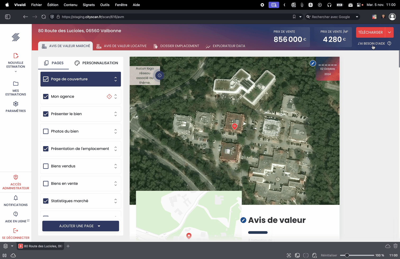Chatbot intégré